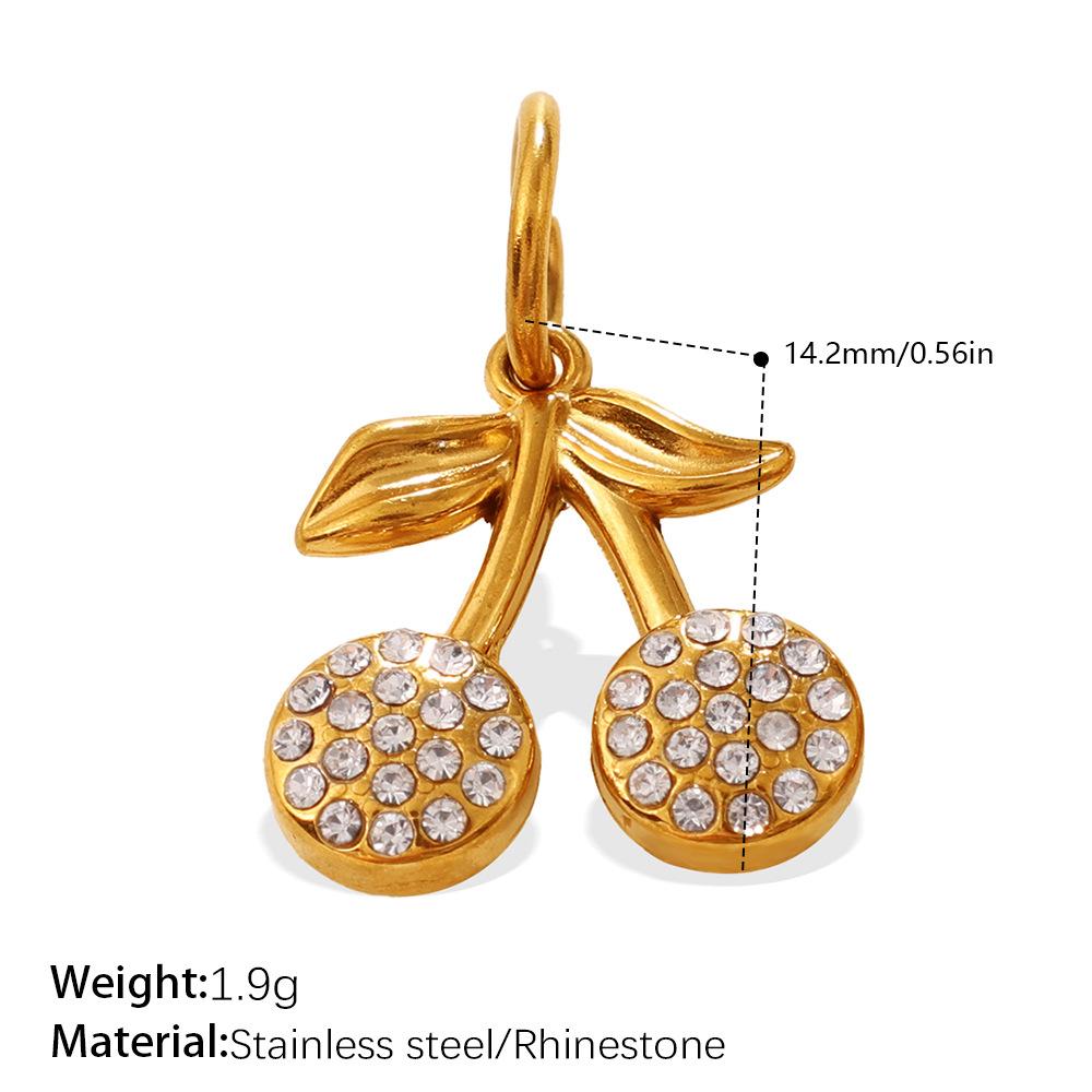 Cute Food Element Pendant Micro Diamond Lemon Pizza Style Diy Accessories