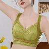 Thin Bra for Women Breathable Gathering Bra Full Cup Size Large Size No Steel Ring Push Up Bra