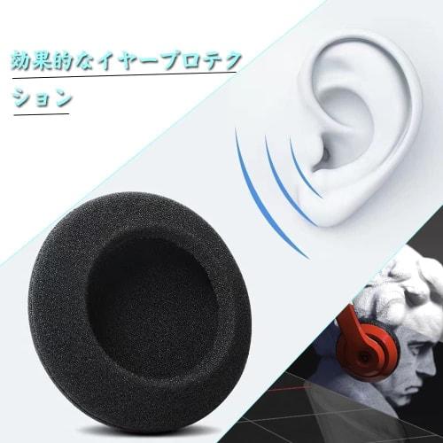 Replacement Ear Pads for Headphones, Diameter 60mm (2 Sets)