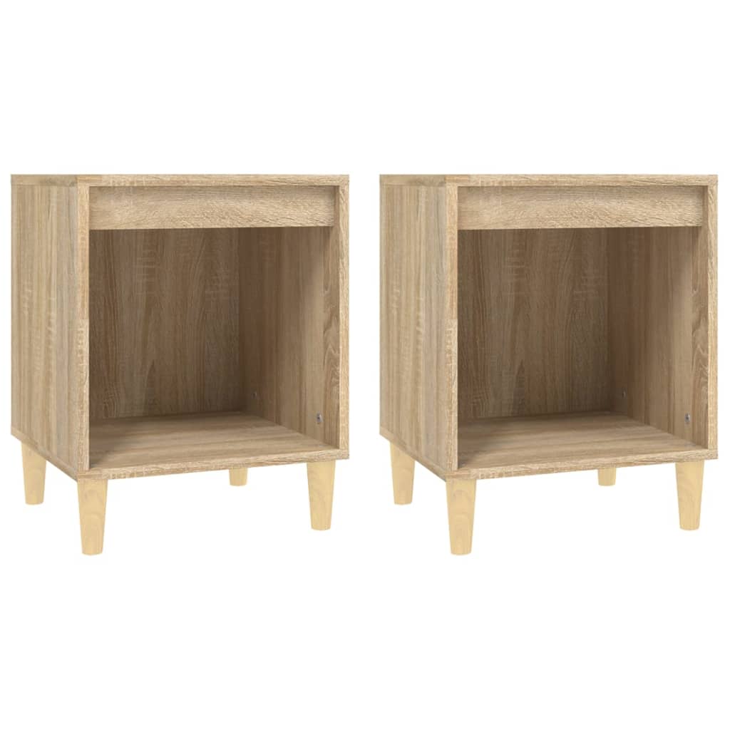 Nightstands 2 pcs Sonoma Oak 40 x 35 x 50 cm