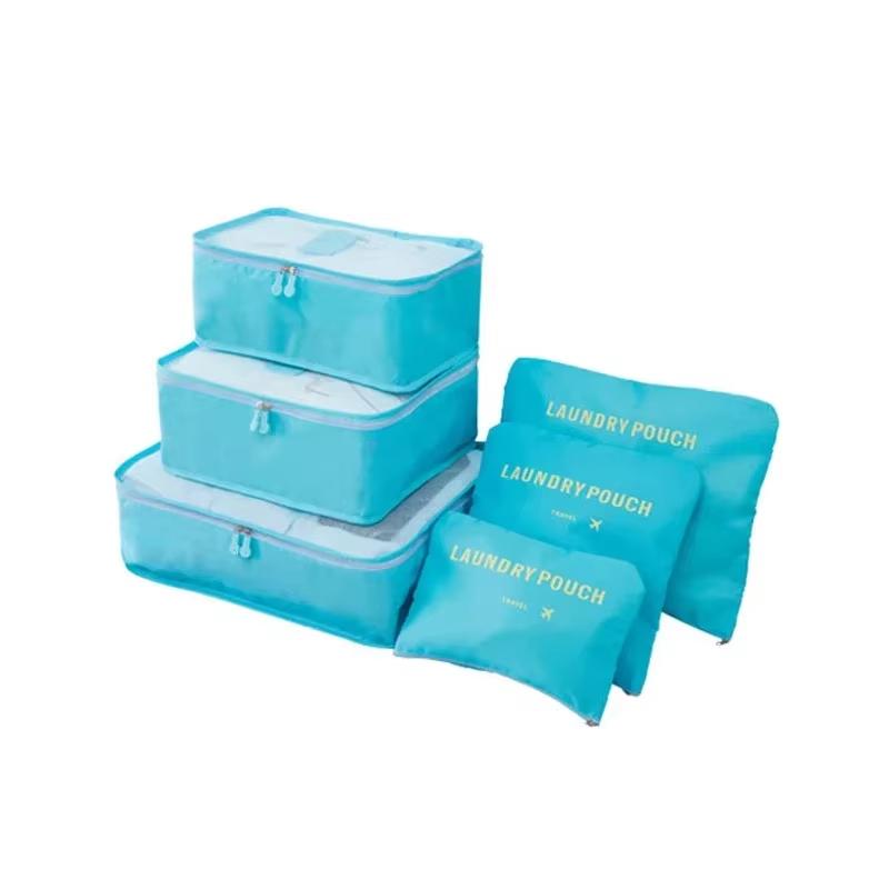 6pcs Travel Bags and Luggage Storage Bags Multiple Compartments for Storing Clothes Underwear Bras and Accessories, Saving Space