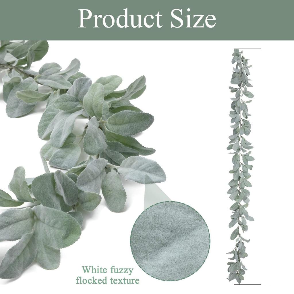 Simulated Artificial Green Plants, Soft Strips, Plush Sheep Ears, Leaves, Vines, Leaves, Money Leaves, Flower Garlands, Vines