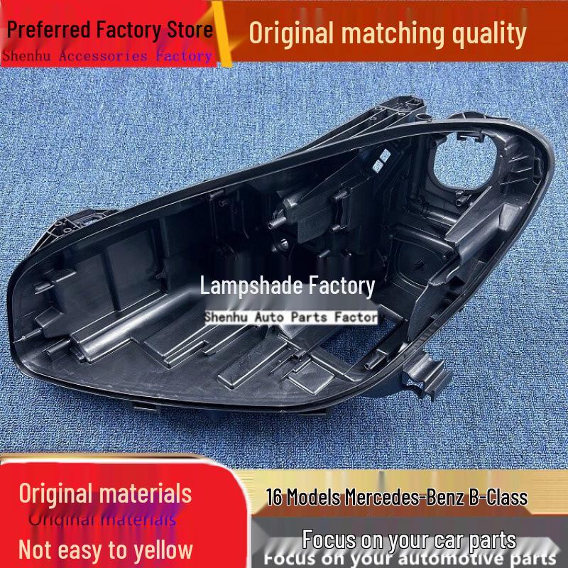 

Mercedes-Benz B-Class 2016 Headlight Rear Housing Black Plastic Base Driver s side front standard PP