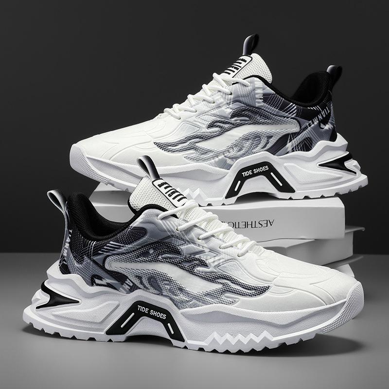 

Новая мужская обувь весна и осень дышащая повседневная обувь для папы амортизация воздушной подушки кроссовки спортивная обувь мужская толстая подошва увеличивающая рост 45