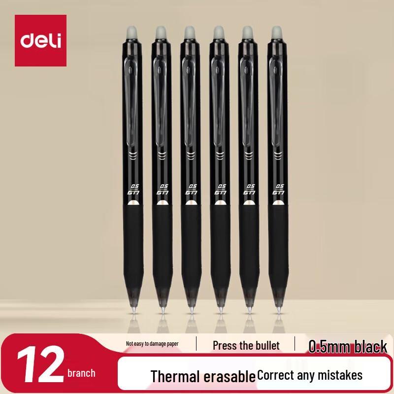 Deli Retractable Erasable Gel Pen