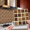 3D Mosaic Tile Sticker - Creative, Bright Film, DIY Wall & Floor Decor