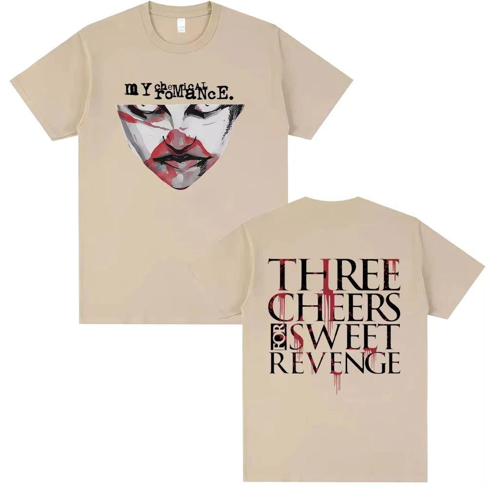 My Chemical Romance Punk Emo Band Graphic T-shirts Men Women Gothic Rock Street Oversized Tshirt Unisex Vintage T Shirt