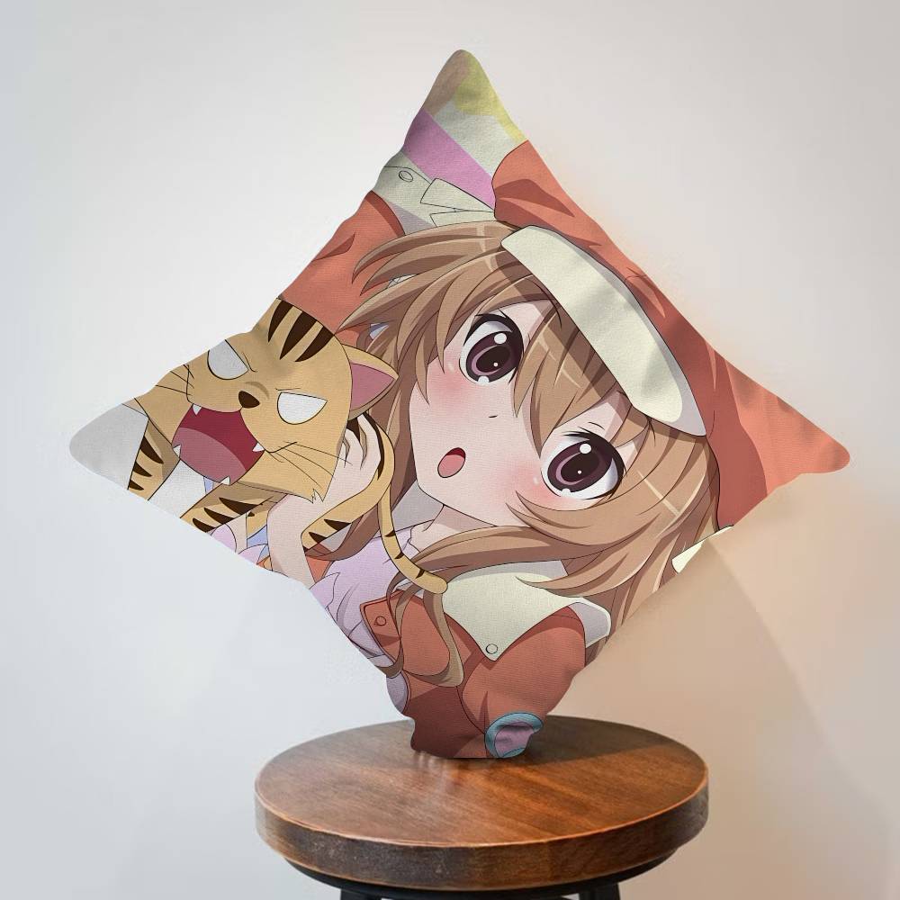 TIGER X DRAGON Toradora Aisaka Taiga cm Cushion Cover Pillow Cover Decor Pillowcase Home Pillowcase for Couch Pillow