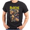 Cool Popeye Olive Oyl Wimpy Bluto Anchor Womens or Mens Crewneck T Shirt Tee