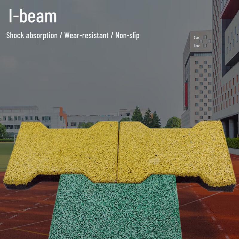 Замковые резиновые звукоизоляционные противоскользящие напольные плитки OEING 16x20x4cm (5-piece pack)