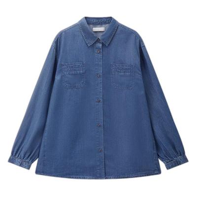 Women's Lyocell Loose Fit Denim Shirt
