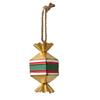 Metal Christmas Ornament Iron Gift Box/Candy/Drum Hanging Decorations for Christmas Tree Holiday Party Decor