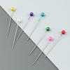 600PCS/BOX Multicolor Pearlized Ball Head Pins Straight Push Straight Pins  Fabric Sewing
