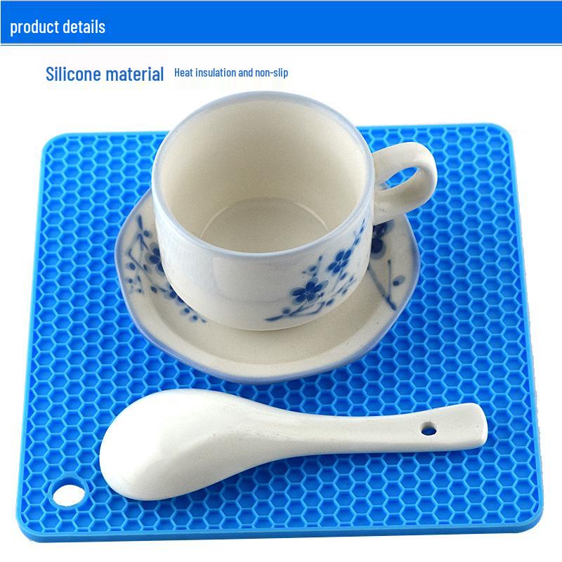 Honeycomb Silicone Heat-Resistant Anti-Slip Placemat for Kitchen
