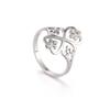 Cazador Vintage Flower Filigree Ring Women Gold Color Stainless Steel Finger Rings Jewelry Anniversary Birthday Mother Gift