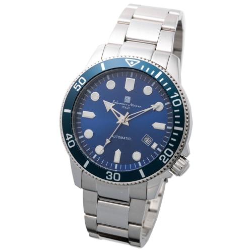 Salvatore Marra Men's Automatic Watch, Stylish, Waterproof, Analog, with Watch Cloth Included, SSBL