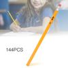 144PCS Yellow Rod with Eraser HB Pencil Set Environmental Stationery Painting Tool