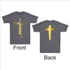 Jesus God Lover Christian Cross Faith Religious Front  Back Print Unisexs Tshirt
