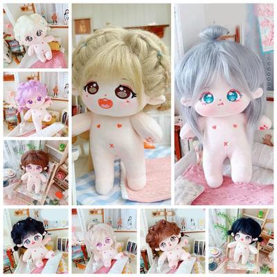 Fashion Plush 20cm Cotton Doll Soft Stuffed Can Be Placed In A Shape Dress Up Dolls Cartoon Anime Cute Plush Toy
