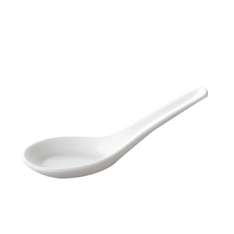 White Ceramic Spoon