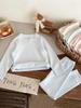 Children's Striped Velvet Warm Homewear Set: Boys' & Girls' Autumn Long Johns & Underwear, Lycra Two-Piece.