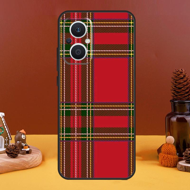 Clan Stewart Tartan Plaid Pattern Case For OPPO Reno 10 Pro 11 F 4 6 7 8 5 Lite 4Z 5Z 8T OPPO Find X6 Pro X5 X2 X3 Lite Cover