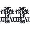 2Set Non Woven Fabric Halloween Hanging Sign Trick Or Treat Hanger for Front Door Party