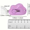 1pcs Mini Cloud Box Cutter Is Extendable and Cute  and A Portable Envelope Knife That Slides Open with A Keychain Hole