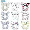 Cartoon Pattern U-Shaped Baby Travel Pillow for Head and Neck Support