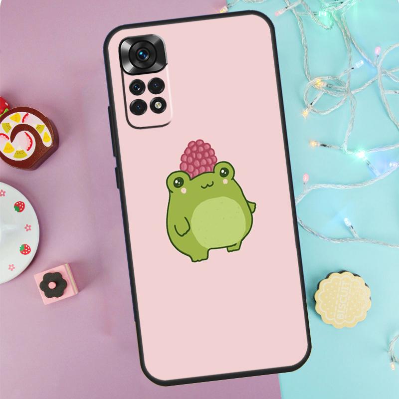 Kawaii Frog Case For Xiaomi Redmi Note 14 13 12 11 10 9 Pro 9S 10S 11S 12S Redmi 10C 12C 13C 14C Cover