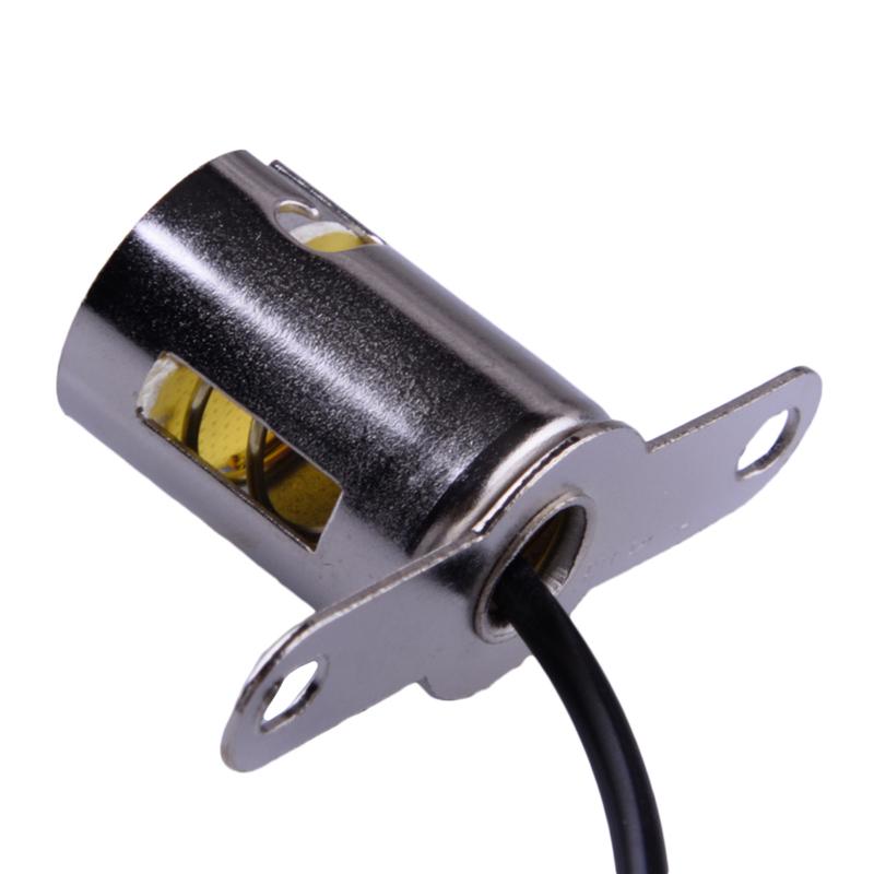 Universal 2pcs Car 1156 1157 BAY15D LED Light Bulb Socket Holder With Wire Cable Connector 3-36V 0-5A