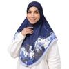 Women's Hijab Chiffon Printed Islamic Cap Instant Breathable Muslim Head Wraps