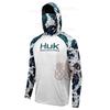 HUK Fishing Shirts UPF 50 Long Sleeve Hooded Face Cover Clothing Quick Dry Sweatshirts Breathable UV Protection Fishing Jerseys