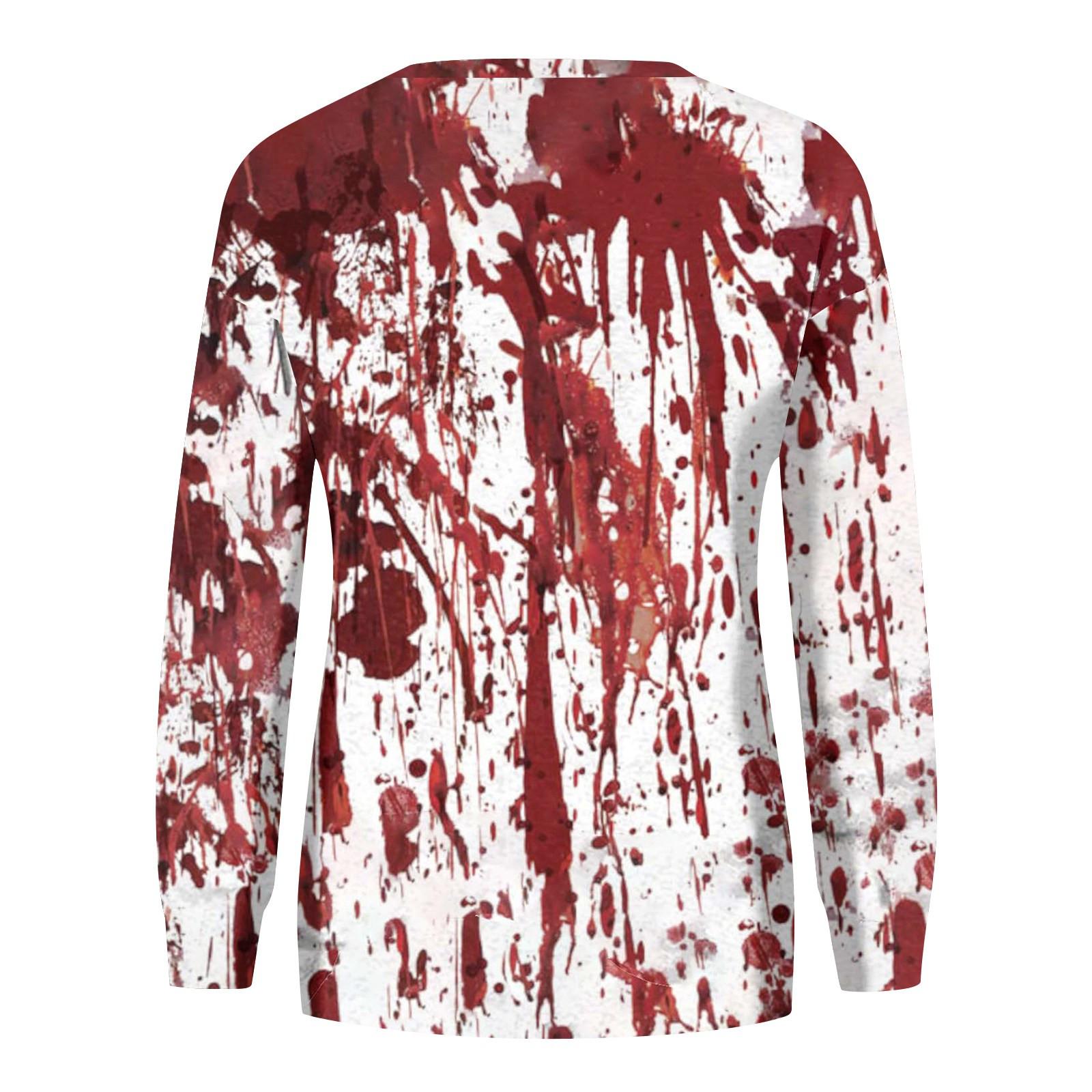 Женская повседневная рубашка I m Fine Bloody с принтом — фото 5