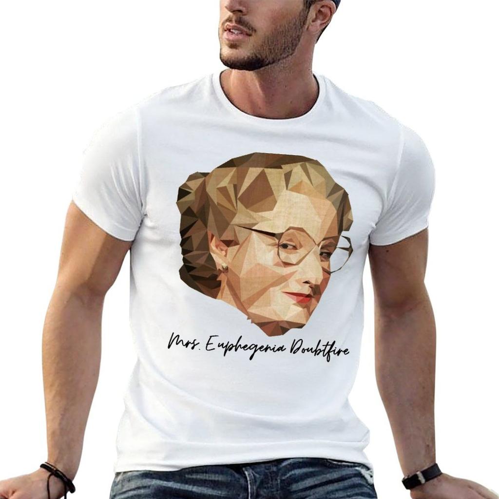Mrs Doubtfire Robin Williams Camiseta hombre camiseta diseñador camiseta anime Camiseta