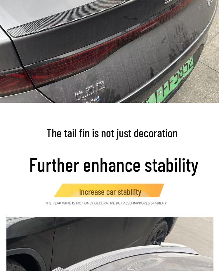 Compatible Rear Spoiler for BYD Qinplus DMI - No-Drill Installation for 25/26 Models