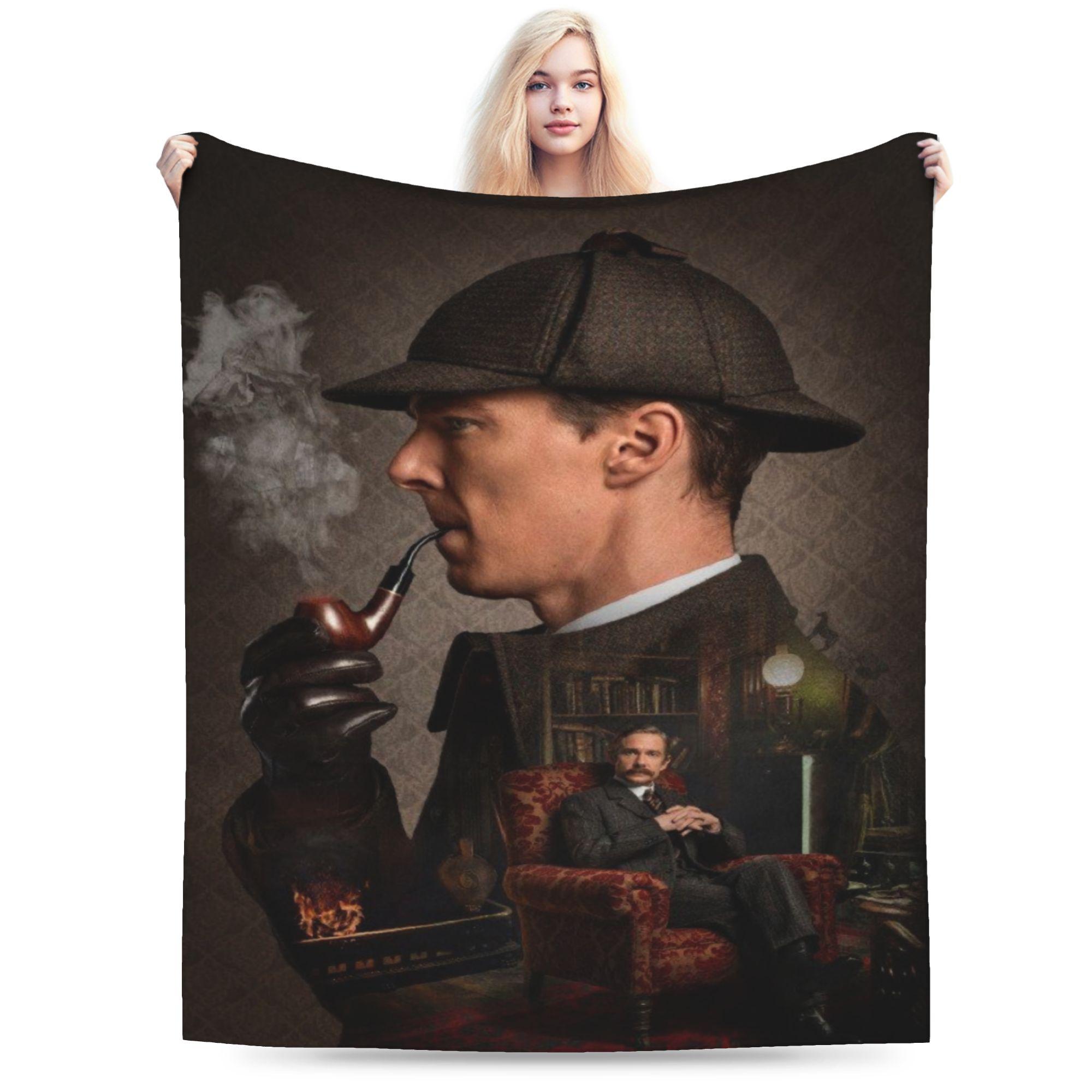 

Funny Benedict Cumberbatch In Sherlock Blankets Ultra-Soft Flannel Comfortable Throw Blankets Machine Washable 30x40in