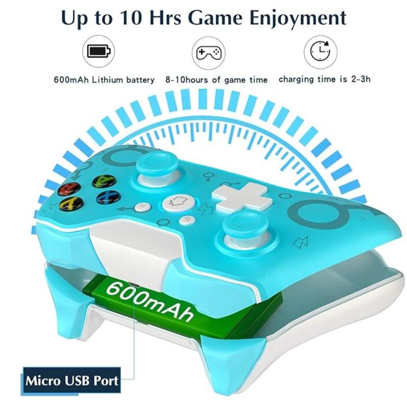 Wireless Controller for Xbox One / Xbox One S / Xbox One X / Xbox Series X / PS3 / PC, 2.4GHZ Wireless Game Controller with Dual Vibration