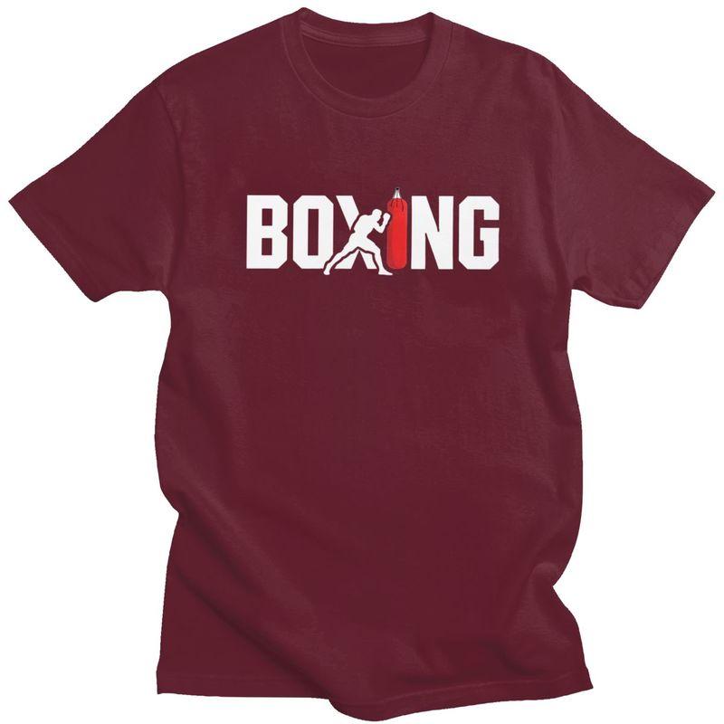 Boxing T Shirt Men Women Short Sleeve Boxers Marital Arts Tshirt Streetwear Casual Graphic Tee Pure Cotton Slim Fit Clothing
