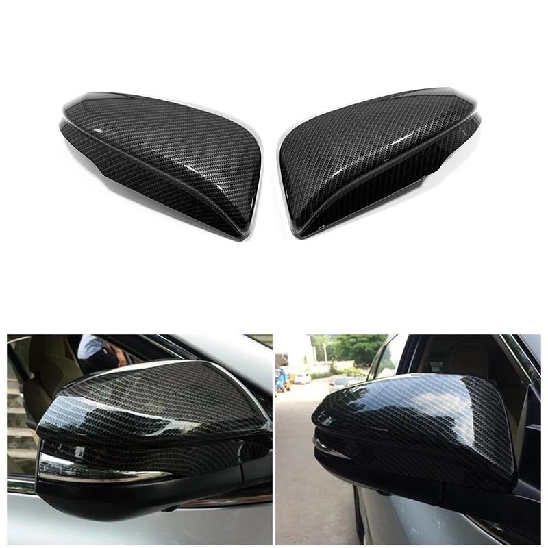 For Toyota Corolla Cross    Rearview Mirror Cap Cover Trims Decoration ABS Carbon Sticker Car Styling Accessories