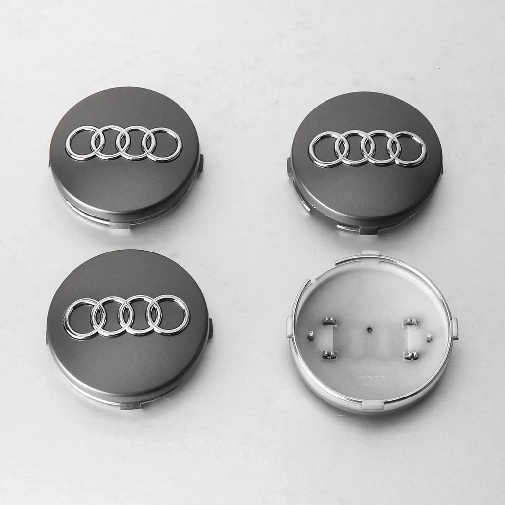Hub Caps Hot New 2025 For Audi 4PCS 59mm Audi Hub Caps Car Wheel Center Wheel Caps For Audi A1 A2 A3 A4 A5 S C5 A3 A4 S5 S7 R
