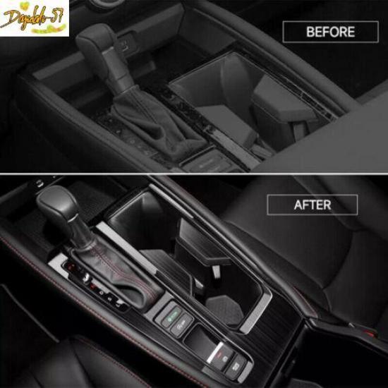 Black Steel Inner Gear Shift Panel Frame Cover Trim For Honda Accord 23-24 New