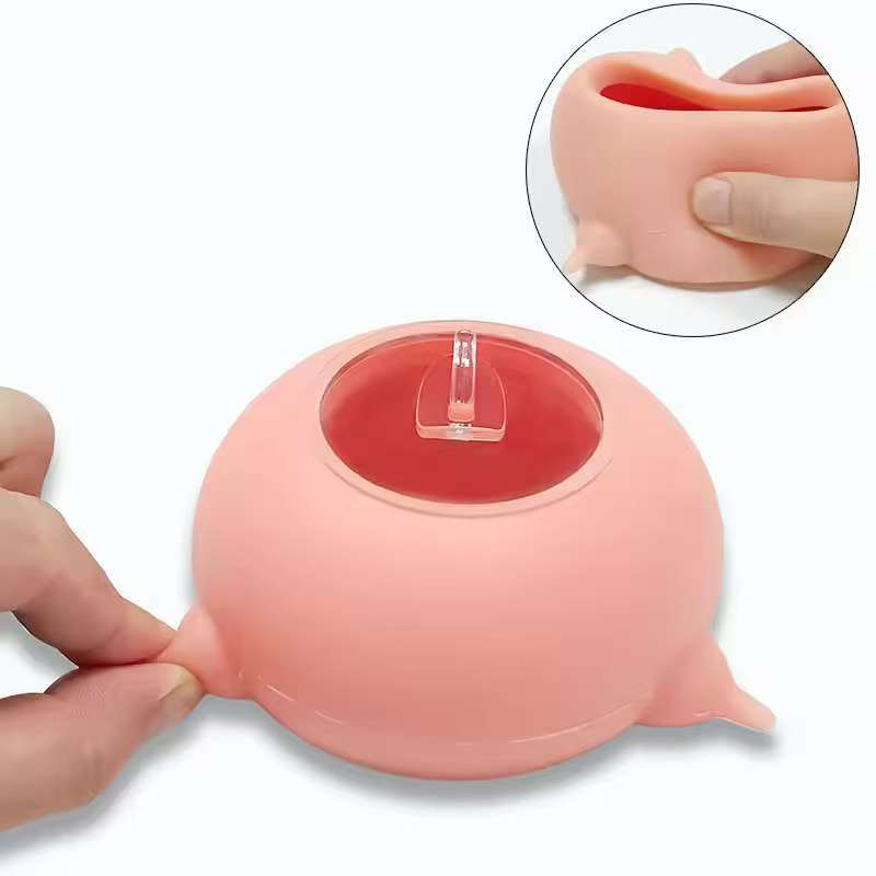 Kitten Pet Milk Feeding Bottle Bionic Silicone Cat Drinker Puppy Dog Bottle Feeder Multiple Cats Breastfeeding Bubble Milk Bowl
