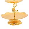 7PCS Metal Gold Cake Stand European Two Tiered Tray 2 Layer Cupcake Stand  Home Kitchen Use