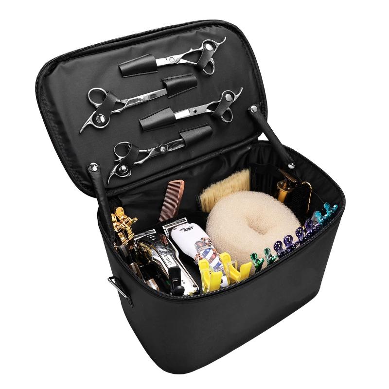 1Pcs Barber Hairdressing Tool Storage Bag Large Capacity Zipper Hair Stylist Organizer Case For Salon Home Travel Use