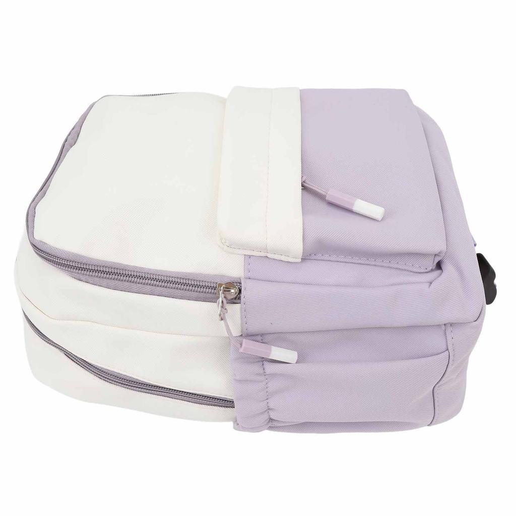 Backpack Simple Style Waterproof Versatile Large Capacity Laptop Work Business Backpack for Office School Travel Purple