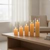 5 Pieces Electronic Candle with Clear Cup Realistic LED Candles Electric