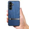 Stoßfestes Business-Ledergehäuse für Samsung Galaxy S25 Ultra S24 S23 Plus S22 S21 A16 A55 A25 A15 A35 Objektivschutz Weiche matte Rückseite