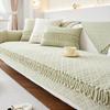 Sofa Cushion Winter Thickened Fleece Cushion Cream Style French Style Lint-Free Sofa Cover Cover Cloth