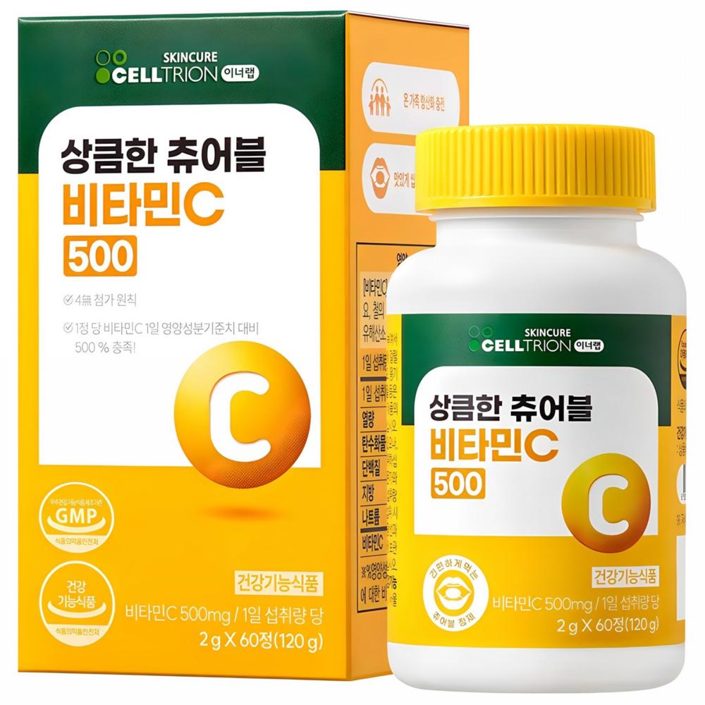 Inner Lab Refreshing Chewable Vitamin C 500 60 Tablets 1 pcs